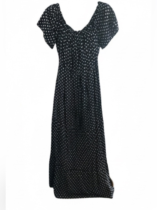Boutique Dresses & Skirts - Navy Blue Polka Dot Dress